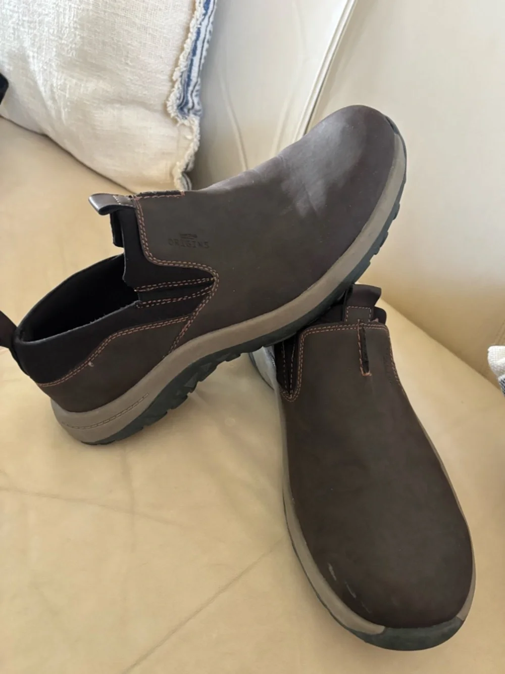 Earth Origins Danvers Brown Slip On Comfort Shoes Clogs Size 9.5